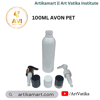 100ml AVON PET Bottle WHITE MILKY - 20mm Neck 100ml AVON PET Bottle WHITE MILKY - 20mm Neck