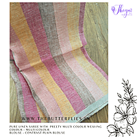 PURE LINEN SAREE YBRSLIN23609 PURE LINEN SAREE YBRSLIN23609