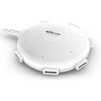 Portronics POR 343 UFO USB Home Charger 6 Ports 8A Charging Station for Smartphones and Tablets (White) Portronics POR 343 UFO USB Home Charger 6 Ports 8A Charging Station for Smartphones and Tablets (White)