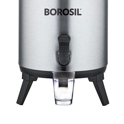 Borosil Stainless Steel Hydra Wonder Jug, 5.7 Liter, Silver