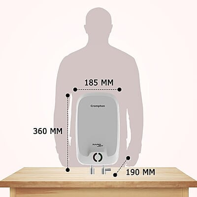 Crompton Rapid Jet 3-L Instant Water Heater with Advanced 4 level Safety 3L