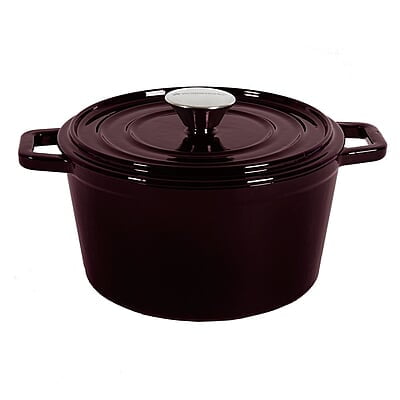 Wonderchef Ferro Cast-Iron Casserole with Lid- 24cm, 3.6L, 4.5mm Wonderchef Ferro Cast-Iron Casserole with Lid- 24cm, 3.6L, 4.5mm
