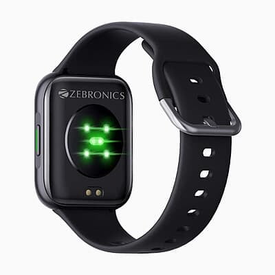 Zebronics Zeb-Fit1220CH Smart Fitness Band, 2.5D Curved Glass Full Touch Display, SpO2, BP