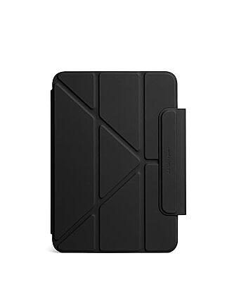 Black Pleat Y-Fold Magnetic iPad Case for iPad Mini 7 2024 8.3 Inch