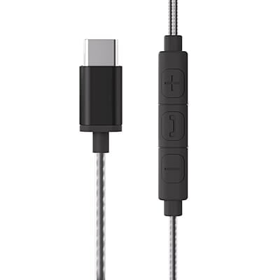 ZEBRONICS BUDS C10 in-Ear Type-C Earphone with in-line Mic, Metallic Design, Volume Control, 1.2m Cable, 10mm Driver