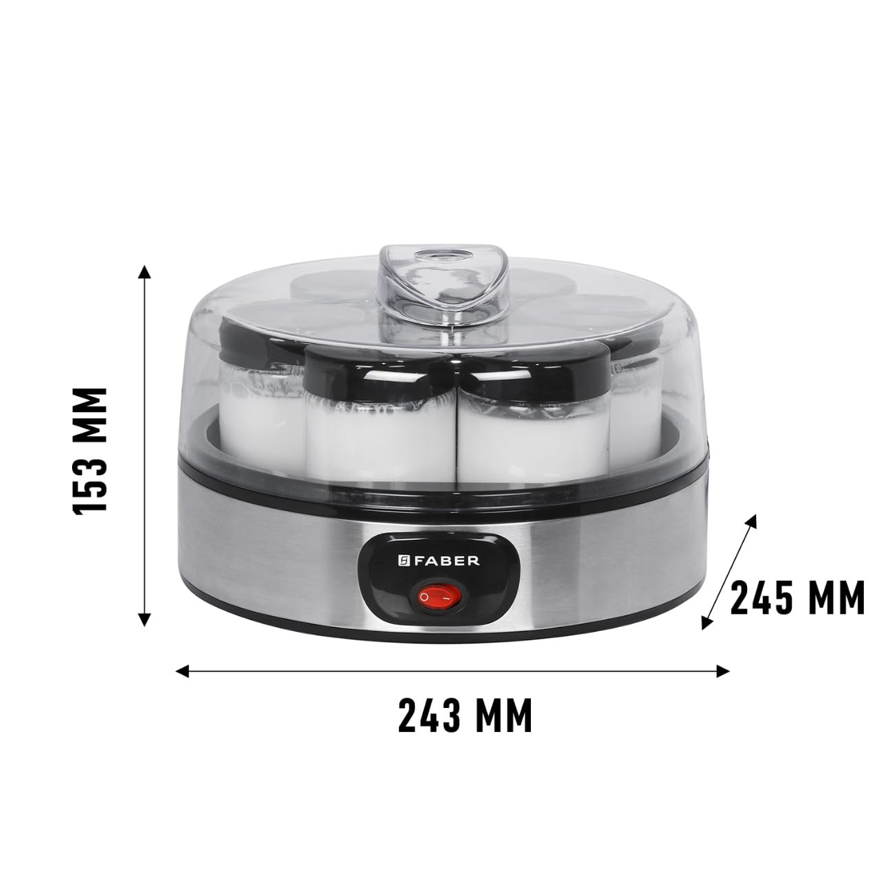 Faber 7 Jar Portable Yogurt Maker
