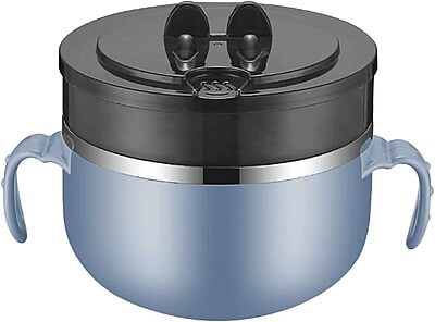 Noodle Bowl Stainless Steel with Phone stand (1000 ML)