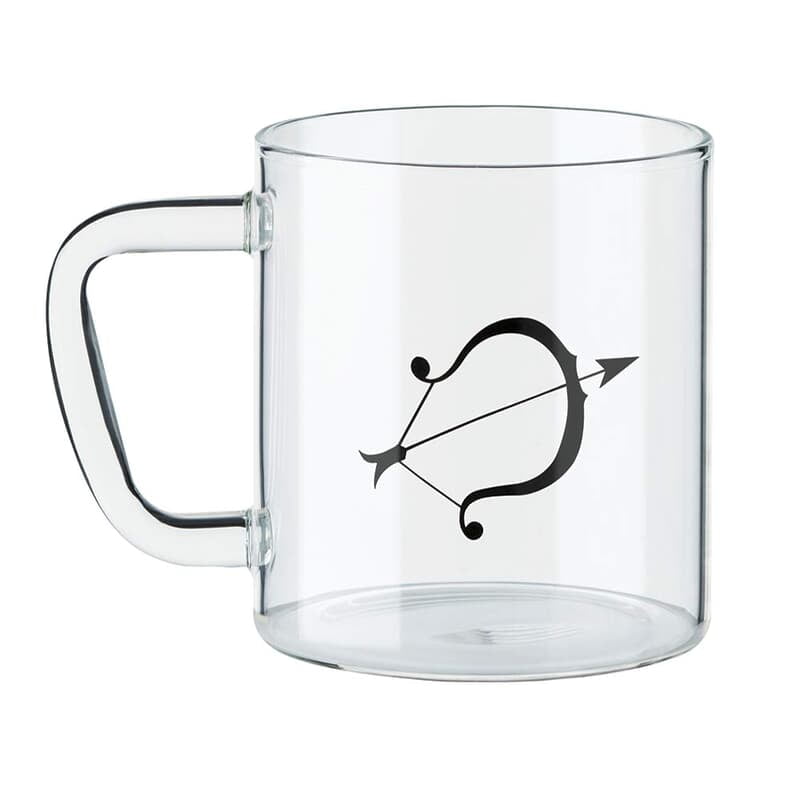 Borosil Classic Sagittarius Mug, 305ml, Transparent Borosil Classic Sagittarius Mug, 305ml, Transparent