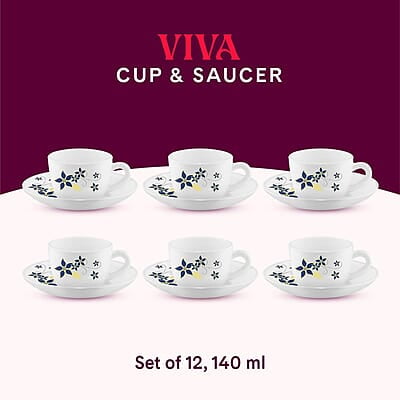 BOROSIL 14CL MUG SET- 6PC 140 ML