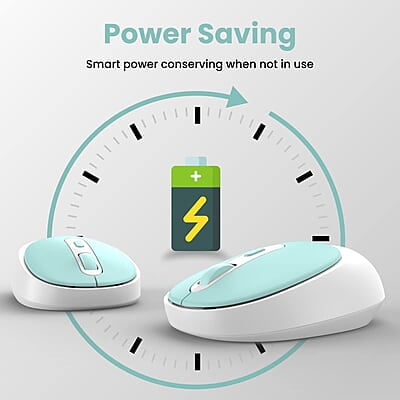 Portronics Toad 27 Wireless Mouse, Silent Buttons, 2.4 GHz with USB Nano Dongle for PC/Mac/Laptop, Auto Power saving Mode, Adjustable DPI Button