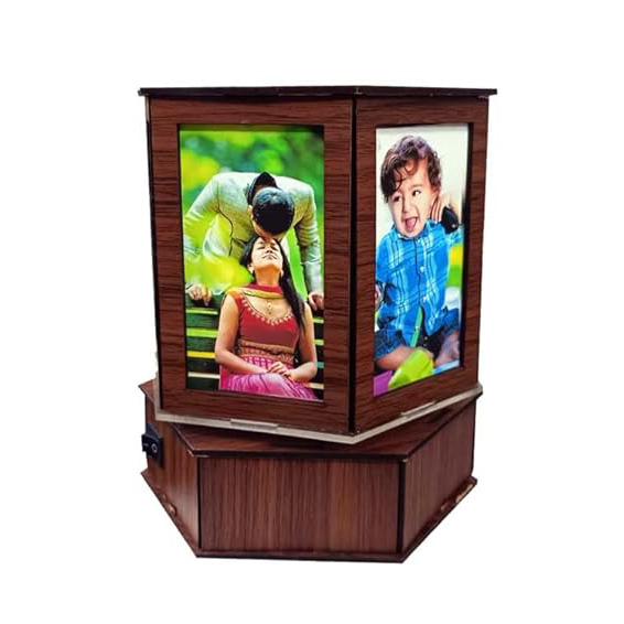 Sublimation Printed Led Rotating Lamp with 10 Photo Printed Table top Lamp Sublimation Printed Led Rotating Lamp with 10 Photo Printed Table top Lamp