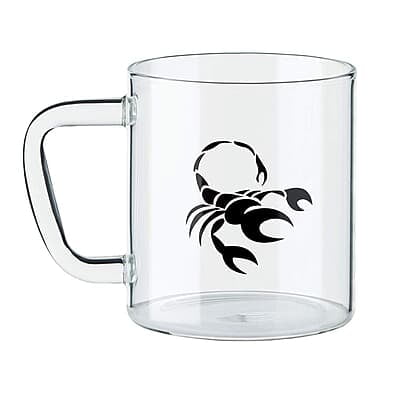 Borosil Classic Scorpio Mug, 305ml, Transparent