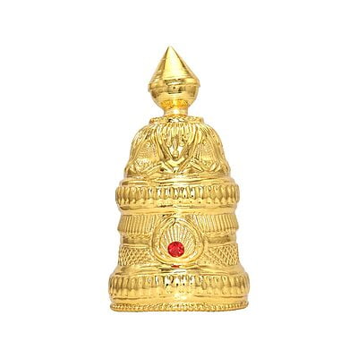 God Ornament Gold Plated Full Round Crown