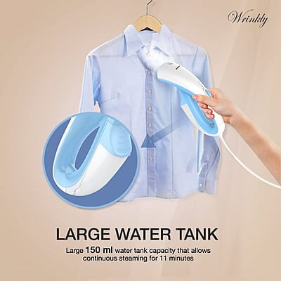 Havells Wrinkly Hand Held Garment Steamer 920 Watts - Ergonomic Design,150Ml Tank Capacity
