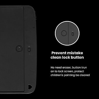 Portronics Ruffpad 12E Re-Writable LCD Writing Pad with 30.4cm (12 inch) Writing Area, India's First Notepad