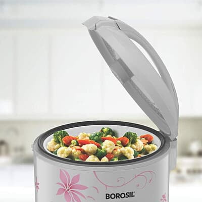 Borosil Pronto Deluxe II Rice Cooker, 1.8L
