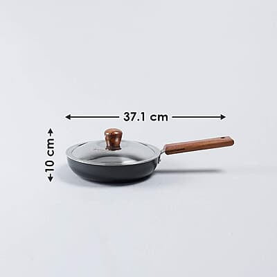 Wonderchef Ebony Non-stick 20 cm Deep Fry Pan 3.25 mm thickness ideal for deep frying Wonderchef Ebony Non-stick 20 cm Deep Fry Pan 3.25 mm thickness ideal for deep frying