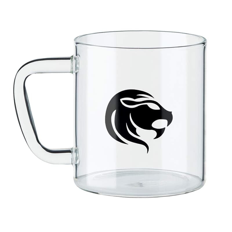 Borosil Glass Mug LEO - Transparent, 305Ml Borosil Glass Mug LEO - Transparent, 305Ml