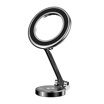 Portronics Mogun 3 Magnetic Car Phone Holder with 360° Rotation Base, Strong Magnets Metal Alloy Build