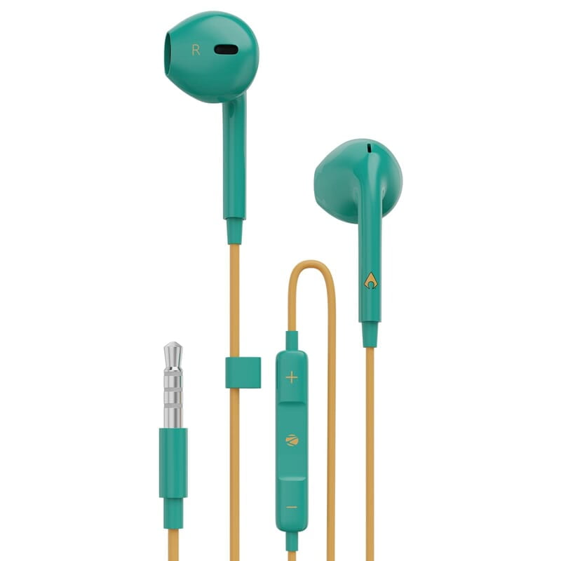 ZEBRONICS DC AQUAMAN edition BUDS 30 3.5mm stereo earphone with inline microphone for calling, volume control, multifunction button, 14mm drivers, stylish eartip design and 1.2 meter durable cable