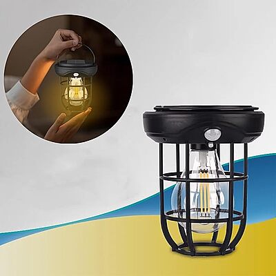 SIMBA Big Hanging + Wall Tungsten Solar Sensor Light