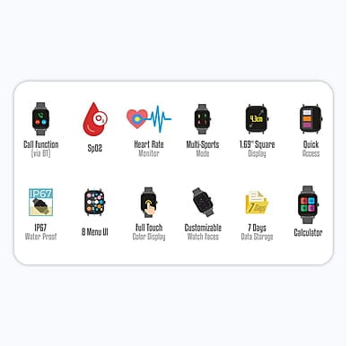 Zebronics Zeb-FIT380CH Calling Smart Watch