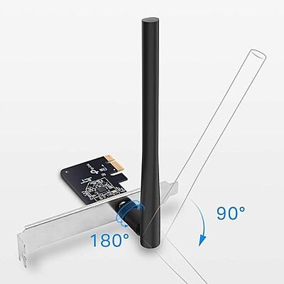 TP-Link AC600 Wireless Dual Band PCI Express Adapter (Archer T2E)