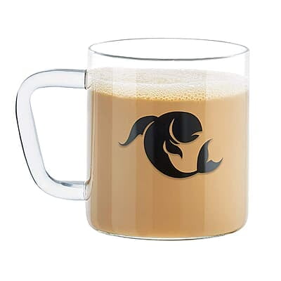 Borosil Glass Mug - 1 Piece, Pisces Transparent, 305ml Borosil Glass Mug - 1 Piece, Pisces Transparent, 305ml