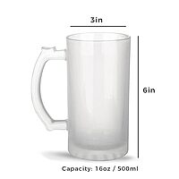 Sublimation Printed Froaster Beer Mug With  Handle Beer is The Answer Funny Quotes