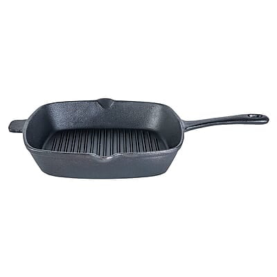 Wonderchef Forza Cast-iron 26 cm Grill Pan, Pre-Seasoned Cookware, Induction Friendly, 3.8 mm Wonderchef Forza Cast-iron 26 cm Grill Pan, Pre-Seasoned Cookware, Induction Friendly, 3.8 mm