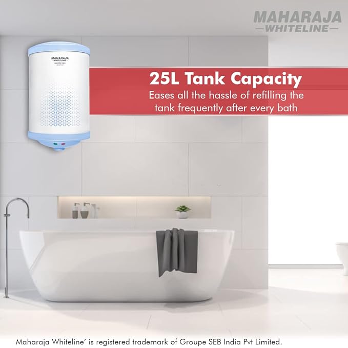 Maharaja Whiteline Warmist Neo Plus Water Heater/Geyser, 25 Liters