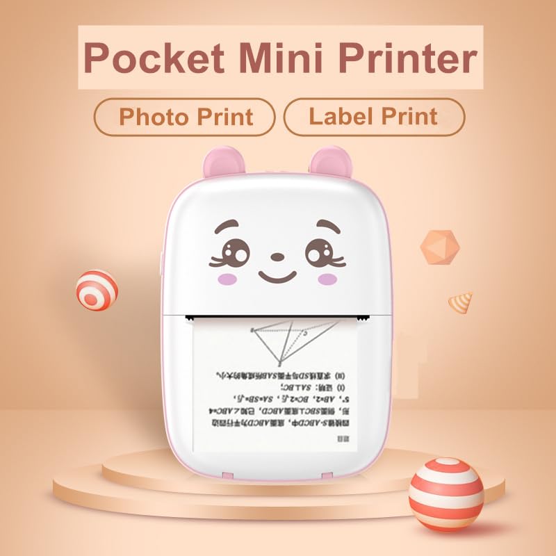 Mini Pocket Printer, Gifts for Kids, Portable Thermal Printer Mini Pocket Printer, Gifts for Kids, Portable Thermal Printer