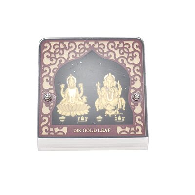 Gold Plated Lakshmi Ganesha Idol