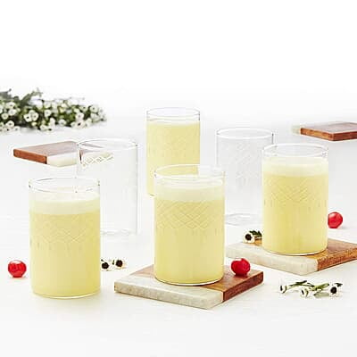 Borosil Vision Glasses Bracelet, 295 Ml, Set of 6, Transparent Borosil Vision Glasses Bracelet, 295 Ml, Set of 6, Transparent