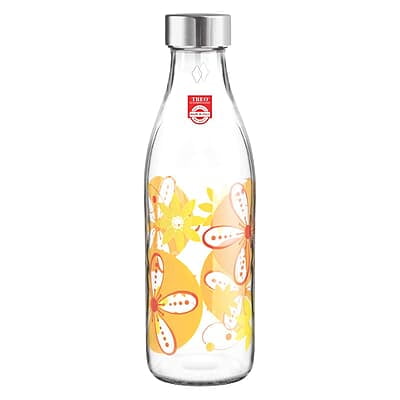 Treo by Milton Ivory Premium Glass Printed Bottle 1000 ml, 1 Pc