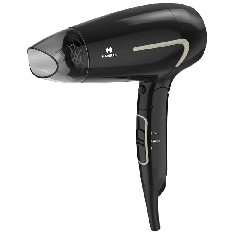 Havells 1600W Unisex Foldable Hair Dryer 3 Heat Settings (Hot/Warm/Cold)