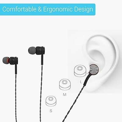 Portronics Conch Gama Earphone,1.2m Tangle Free Cable, Mic, 3.5mm Aux Port Wired Gaming (Black, In the Ear) Portronics Conch Gama Earphone,1.2m Tangle Free Cable, Mic, 3.5mm Aux Port Wired Gaming (Black, In the Ear)