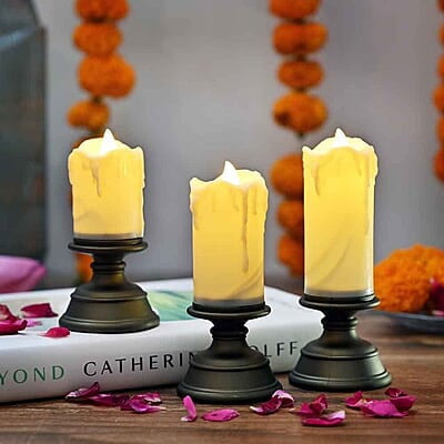 Flameless LED Tealight Candle for Diwali