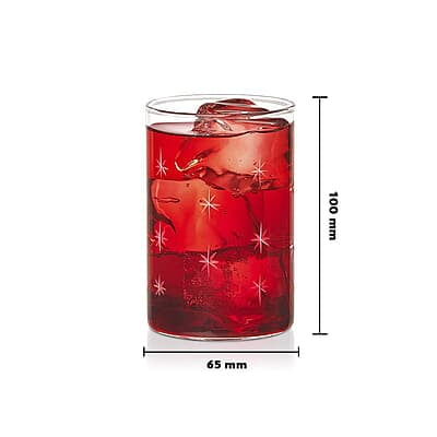 Borosil Vision Glasses Galaxy (Transparent, 295ml) Set of 6