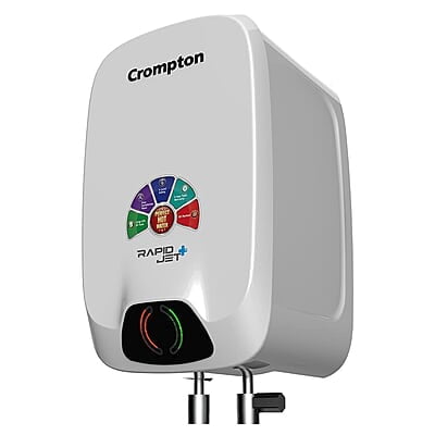 Crompton Rapid Jet Plus 3-L Instant Water Heater with Advanced 4 level Safety with Free Installation and Connection Pipes