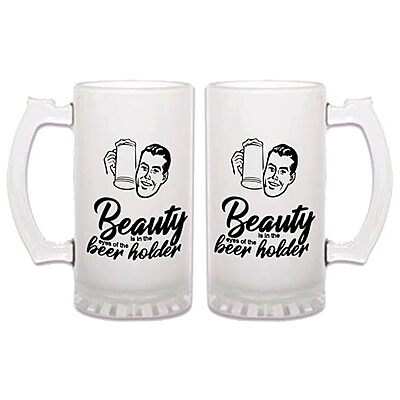 Sublimation Printed Beer Mug Beauty is in The Eyes of The Beer Holder | Beer Mug | Juice Mug | 500 Ml Sublimation Printed Beer Mug Beauty is in The Eyes of The Beer Holder | Beer Mug | Juice Mug | 500 Ml