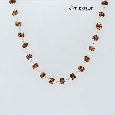 925 Sterling Silver Rudraksha Mala Panch Mukhi 5 Mukhi Five Face 54 Beads 925 Sterling Silver Rudraksha Mala Panch Mukhi 5 Mukhi Five Face 54 Beads