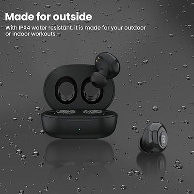 Portronics Harmonics Twins S3 Smart TWS Bluetooth 5.3 in Ear Earbuds with 20 Hrs Playtime, 8Mm Drivers, Type C Charging, Ipx4 Water Resistant, Low Latency, Lightweight Design(Black) Portronics Harmonics Twins S3 Smart TWS Bluetooth 5.3 in Ear Earbuds with 20 Hrs Playtime, 8Mm Drivers, Type C Charging, Ipx4 Water Resistant, Low Latency, Lightweight Design(Black)