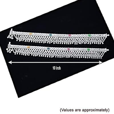 Sterling Silver Anklet, Kolusu for Girls