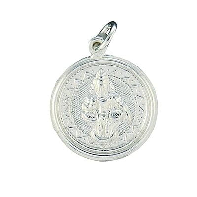 Sterling Silver Lord Ayyappan (Iyyappan) pendant/Dollar