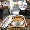 Signora ware  Roti Server  Casserole With Steel Lid & Glass Lid 2100 ML