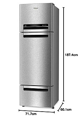 Whirlpool 270 L Frost Free Triple-Door Refrigerator