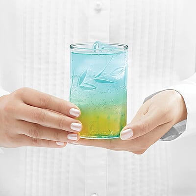 Borosil 350 ml Set of 6 pcs Creeper Vision Transparent Drinking Glass | Borosilicate Glass Tumblers for Water, Cold Drinks, Juice| Flame Proof, Microwave & Dishwasher Safe | for Daily use & Gifting