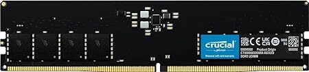 Crucial RAM 32GB DDR5 4800MHz CL40 Desktop Memory CT32G48C40U5 Black Crucial RAM 32GB DDR5 4800MHz CL40 Desktop Memory CT32G48C40U5 Black