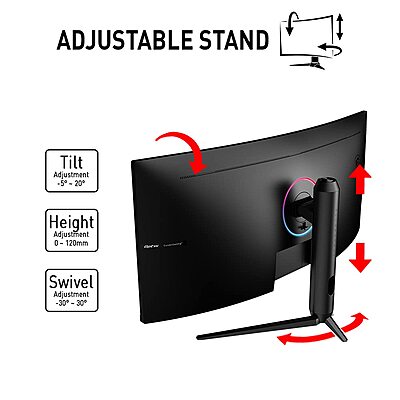 MSI 34-Inch UWQHD 144Hz Curved Gaming Monitor, 1ms Response Time, Adaptive Sync, MAG342CQR MSI 34-Inch UWQHD 144Hz Curved Gaming Monitor, 1ms Response Time, Adaptive Sync, MAG342CQR